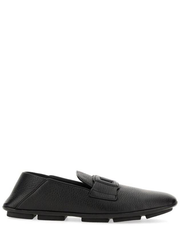 logo embossed round toe loafers - DOLCE&GABBANA - BALAAN 2