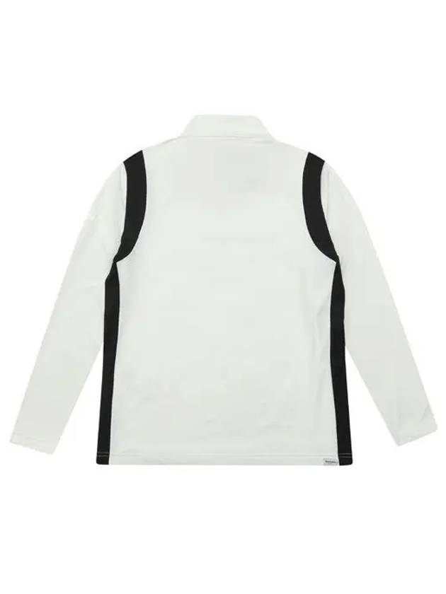 collar color matching point mock neck shirt LS9202WL - BLACK&WHITE - BALAAN 3