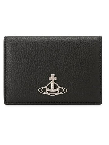 ORB Logo Card Wallet Black - VIVIENNE WESTWOOD - BALAAN 1