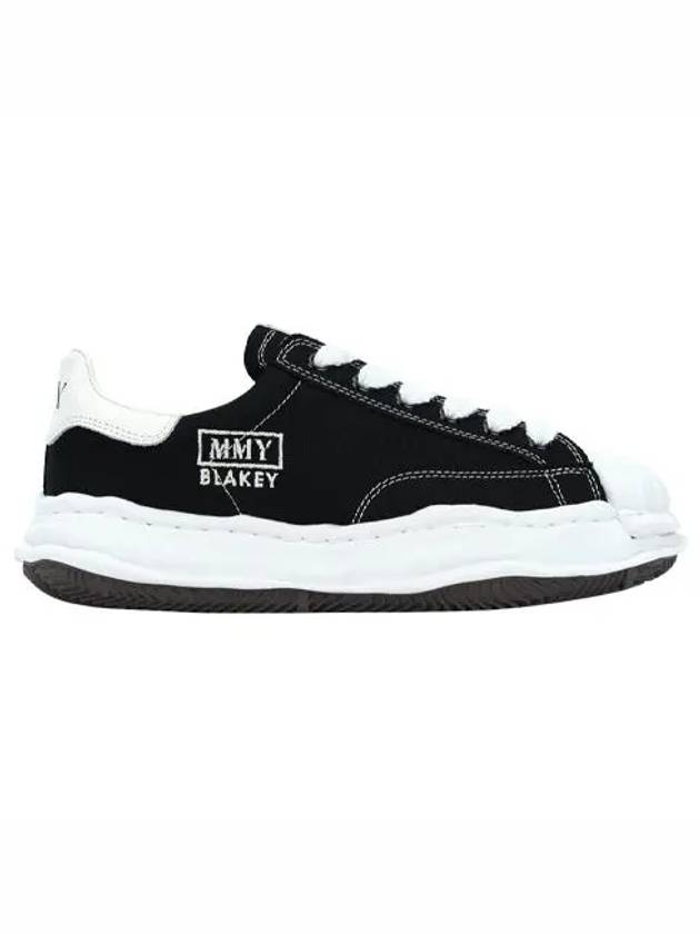 Blakey OG Sole Canvas Low Top Sneakers Black White - MAISON MIHARA YASUHIRO - BALAAN 2