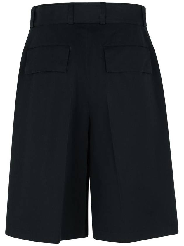 Jil Sander Black Cotton Blend Bermuda Shorts - JIL SANDER - BALAAN 3