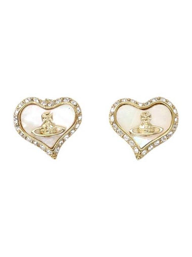 Petra Stud Earrings White - VIVIENNE WESTWOOD - BALAAN 1