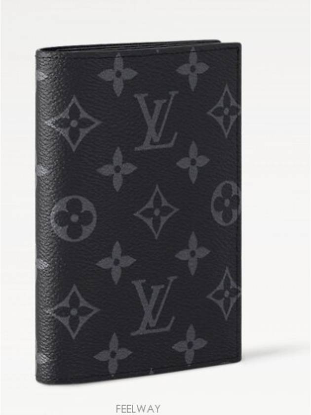 Monogram Eclipse Passport Wallet Black - LOUIS VUITTON - BALAAN 3