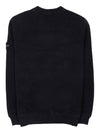 Stretch Cotton Fleece Mock Turtleneck Sweatshirt Black - STONE ISLAND - BALAAN 3