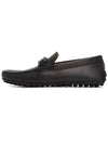 Men's City Gomino Leather Driving Shoes Black - TOD'S - BALAAN 5