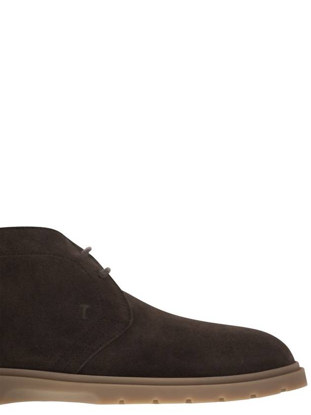 Suede Desert Winter Boots Brown - TOD'S - BALAAN 7