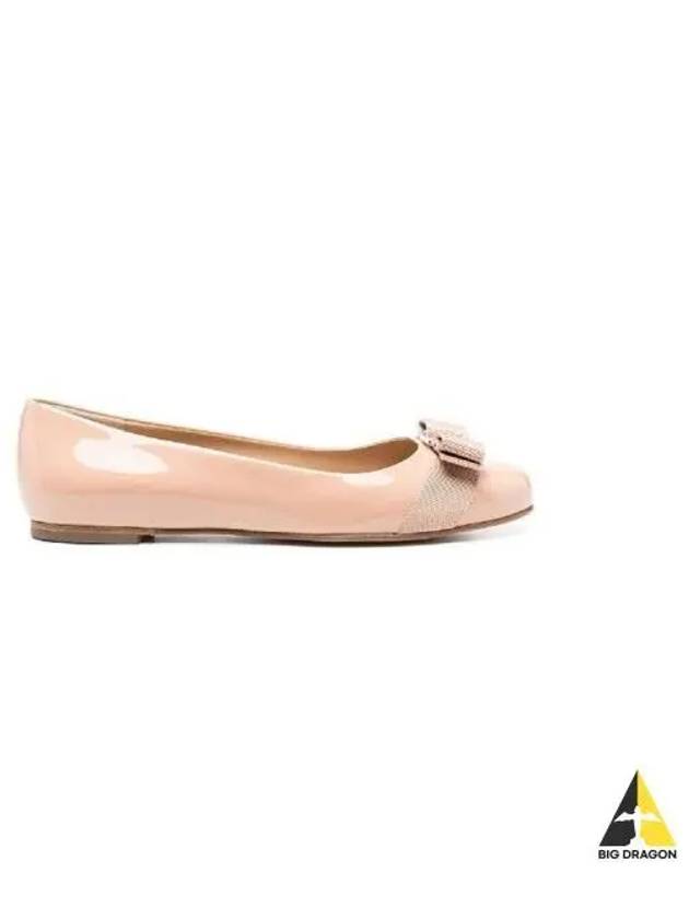 Ferragamo Women s Barina Ballerina Flats Beige 753657 - SALVATORE FERRAGAMO - BALAAN 1