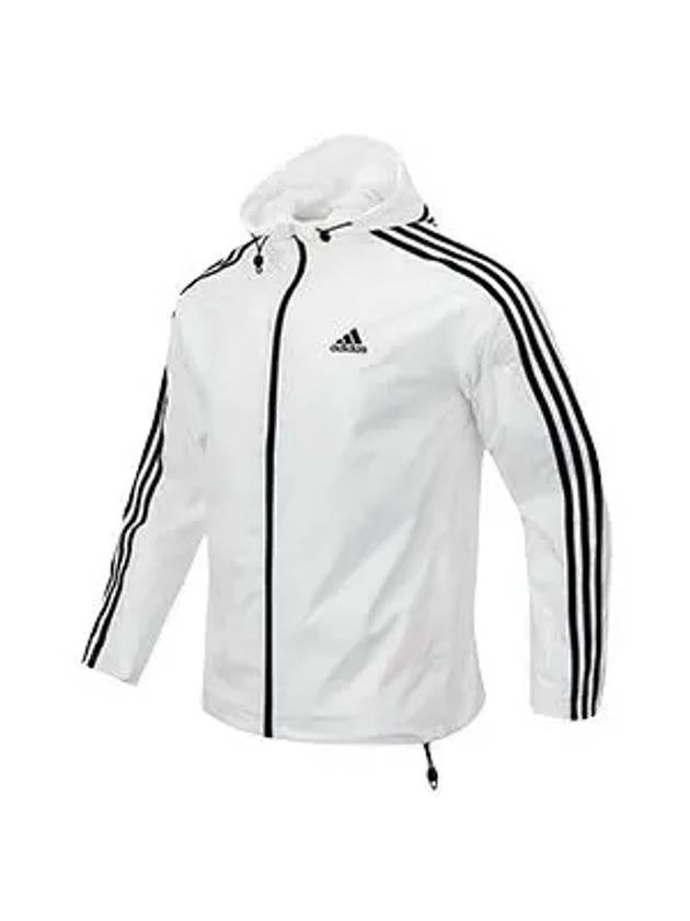 Essentials 3S Woven Windbreaker White - ADIDAS - BALAAN 1