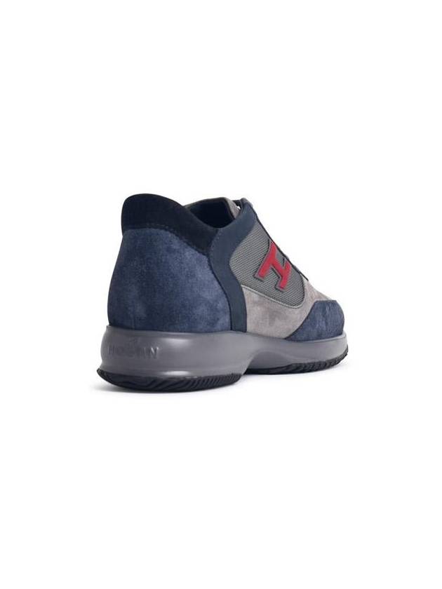 Hogan 'H Floc' Blue Suede Sneakers - HOGAN - BALAAN 3