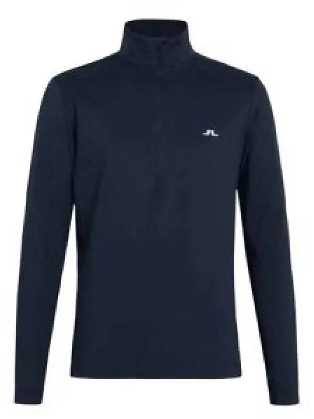 Luke Half Zip Up Mid Long Sleeve T-Shirt Navy - J.LINDEBERG - BALAAN 2