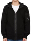 Men's Cotton Mixed Zip-Up Hoodie Bllack - CP COMPANY - BALAAN 3