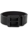 Buckle Leather Belt Black - HUGO BOSS - BALAAN 2