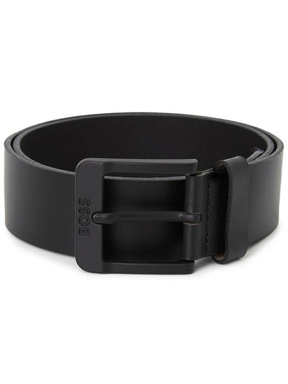 Buckle Leather Belt Black - HUGO BOSS - BALAAN 2