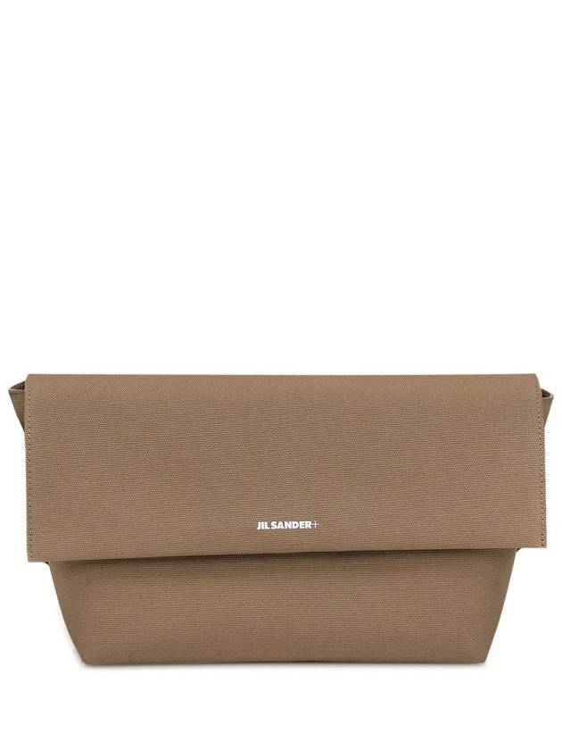 Utility Logo Print Shoulder Bag Green - JIL SANDER - BALAAN 2