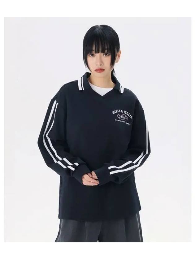 Small logo collar sweatshirt FS2POG3109XBLK - FILA - BALAAN 1