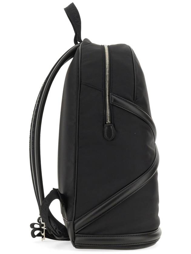 Men's Harness Logo Nylon Backpack Black - ALEXANDER MCQUEEN - BALAAN 4