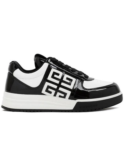 G4 Patent Leather Low-Top Sneakers Black White - GIVENCHY - BALAAN 2