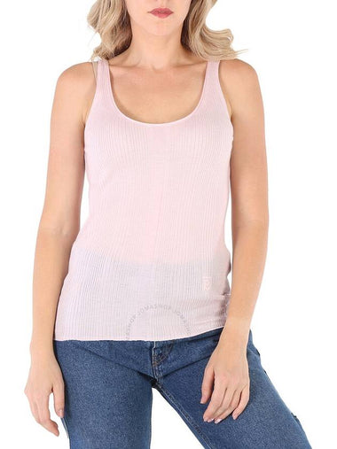 Burberry Veda Light Pink Roundneck Knit Tank Top, Size Small - BURBERRY - BALAAN 1