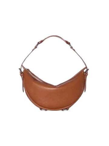 Gib Napa Leather Shoulder Bag Rust - BY FAR - BALAAN 1