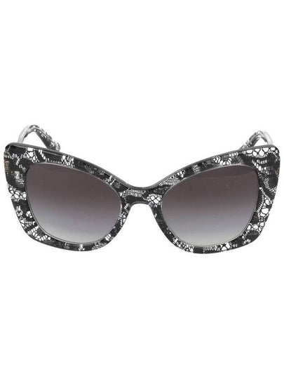 Eyewear Lace Detail Cat Eye Frame Sunglasses DG4405 - DOLCE&GABBANA - BALAAN 2