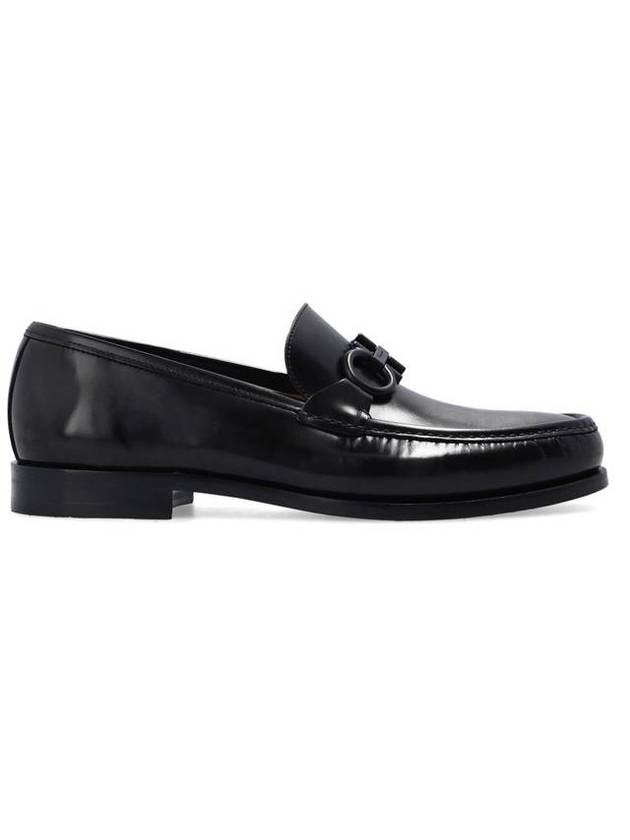 Rolo Gancini Loafers Black - SALVATORE FERRAGAMO - BALAAN 1