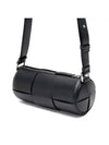 Intrecciato Small Cannette Cross Bag Black - BOTTEGA VENETA - BALAAN 1