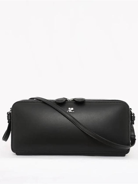 Baguette Cloud Leather Shoulder Bag Black - COURREGES - BALAAN 2