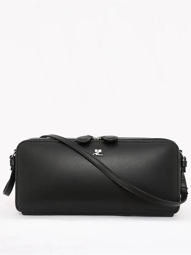 Baguette Cloud Leather Shoulder Bag Black - COURREGES - BALAAN 4