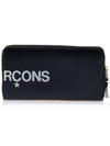 Logo printed long wallet SA0111HL BLACK - COMME DES GARCONS - BALAAN 3