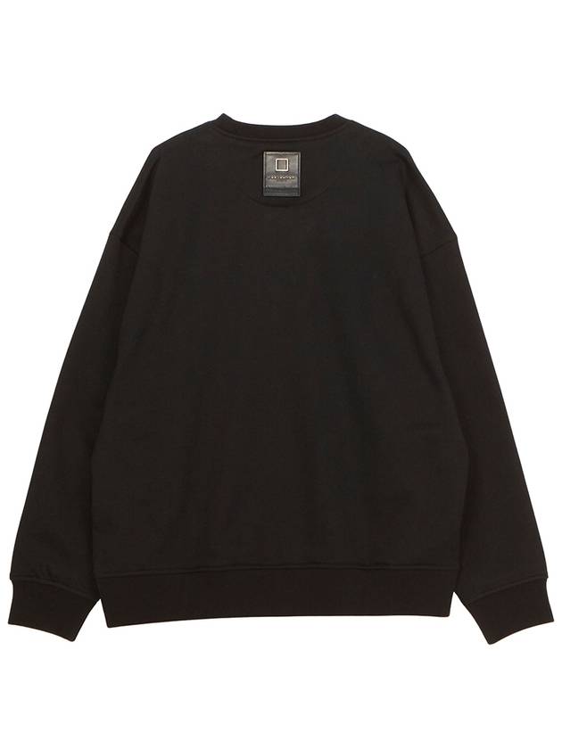 Leather Patch Sweatshirt Black - WOOYOUNGMI - BALAAN 3