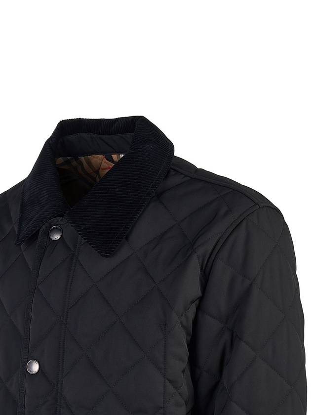 Quilted Thermoregulated Barn Jacket Black - BURBERRY - BALAAN 6