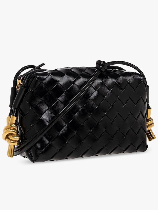 Intrecciato Loop Camera Mini Shoulder Bag Black - BOTTEGA VENETA - BALAAN 5