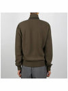 Down Suede Front Zip Though Jacket Dark Olive - TOM FORD - BALAAN 5