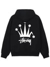 Regal Crown Hooded Zip Up 2024 Black Men - STUSSY - BALAAN 1