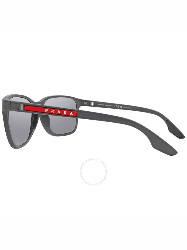 Prada Linea Rossa Polarized Dark Grey Mirror Square Men's Sunglasses PS 02WS UFK07H 57 - PRADA - BALAAN 3