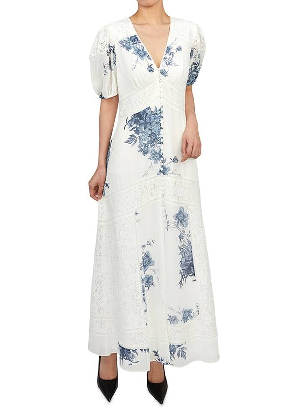 Women s short sleeve long dress WD557Z DENIM BLUE - ALLSAINTS - BALAAN 4