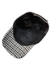 Embroidered logo argyle check wool ball cap - MIU MIU - BALAAN 3