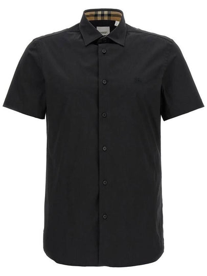 Organic Cotton Polo Shirt Black - BURBERRY - BALAAN 2