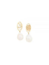 Darcey Lace Drop Earrings Gold - CHLOE - BALAAN 2