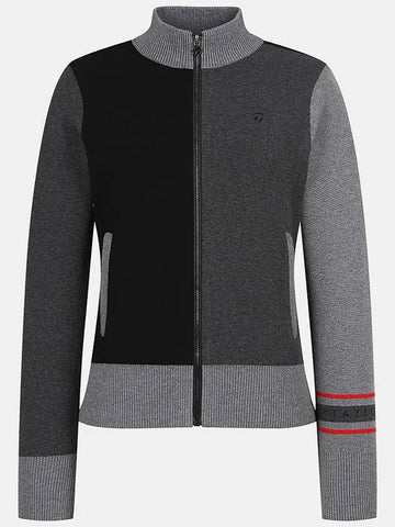 Women s high neck zip up knit cardigan TWSCM7131 192 - TAYLORMADE - BALAAN 1