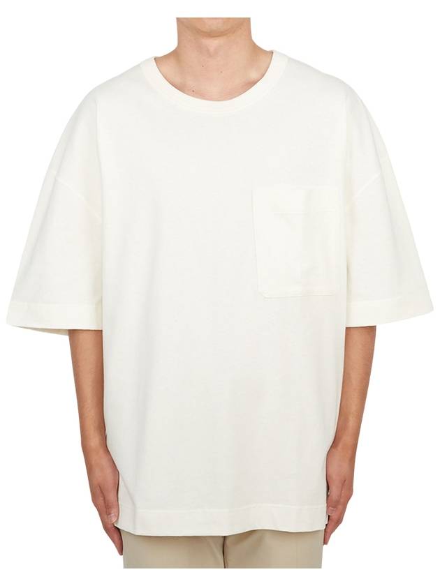 Boxy Short Sleeve T-Shirt Chalk - LEMAIRE - BALAAN 2