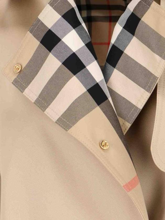 Check Belt Cotton Single Jacket Beige - BURBERRY - BALAAN 6