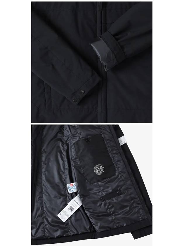 Men's Soft Shell Pure Insulation Technology Primaloft Hooded Jacket Black - STONE ISLAND - BALAAN 5