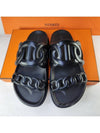 Extra Leather Sandals Noir Black - HERMES - BALAAN 11