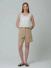 Natural volume shorts beige - PINBLACK - BALAAN 2