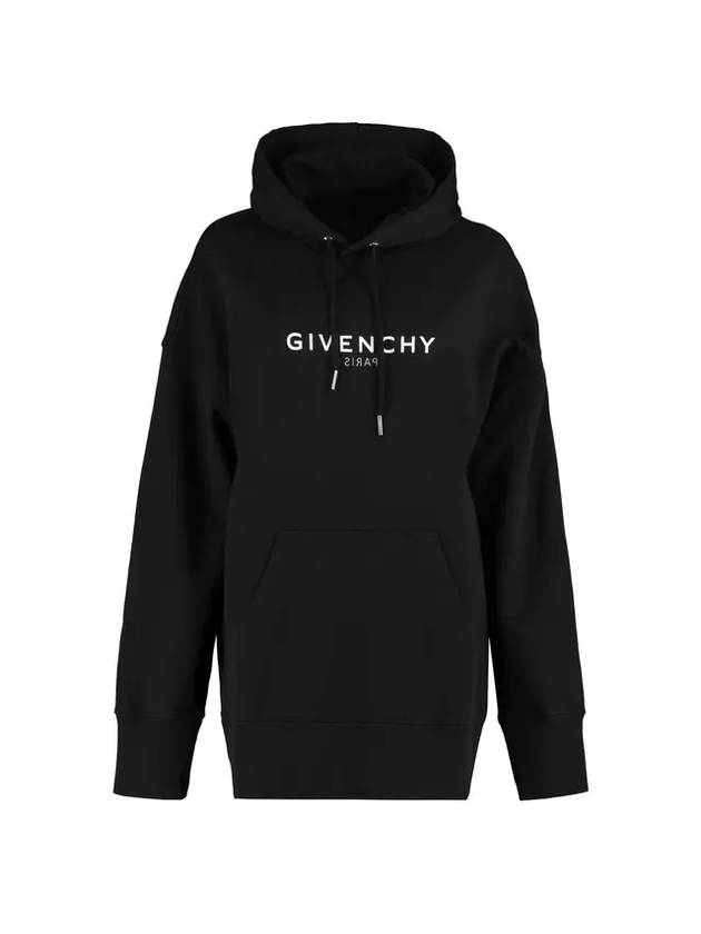 Small Logo Print Hoodie Top Black - GIVENCHY - BALAAN 1