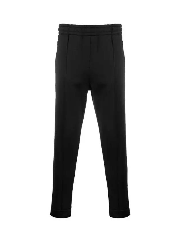 Men's Small Heart Embroidered Track Pants Black - AMI - BALAAN 3