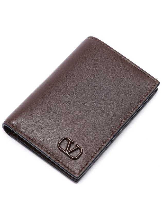 Men's V Logo Signature Half Wallet - VALENTINO - BALAAN 5