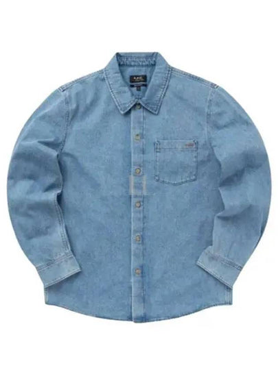 Vittorio Brodee Overshirt Pale Blue - A.P.C. - BALAAN 2