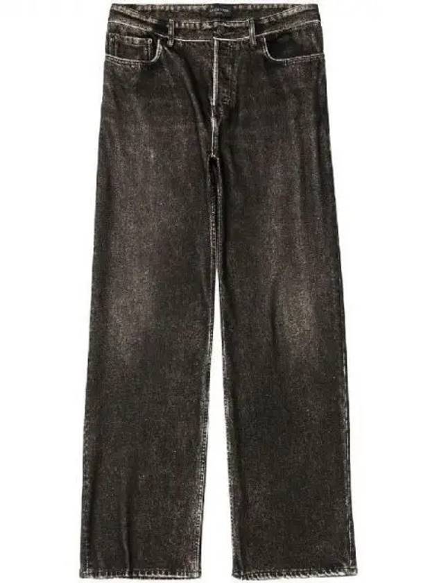 Denim trompe l oeil cotton pants 270287 - BALENCIAGA - BALAAN 1